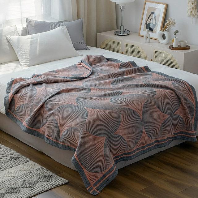 Double Bedspread Cotton Quilt – Summer Muslin Throw Blanket - ClubOn