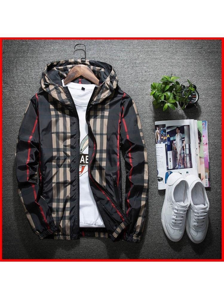 Men's Windbreaker Coat Jacket – Casual Sweatshirt Outerwear - ClubOn