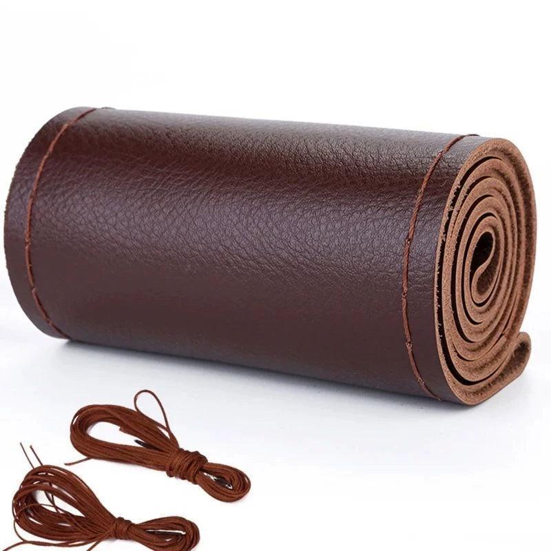 Car Steering Wheel Cover Kit – Diameter 37-38cm with Needles & Thread - ClubOn