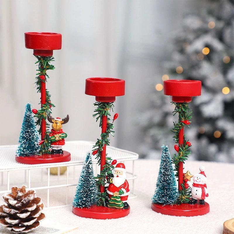 Desktop Resin Christmas Decorations – Santa and Tree Holiday Decor - ClubOn