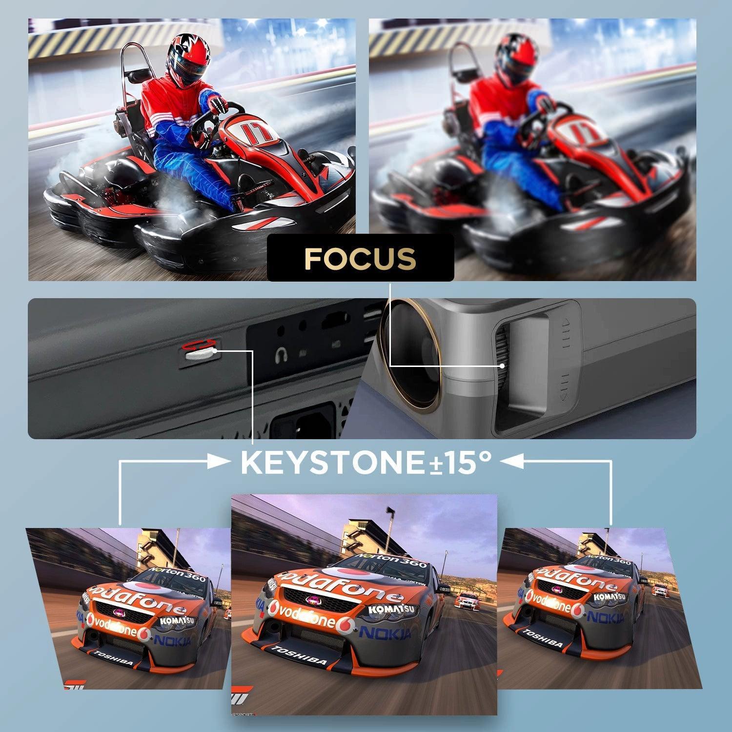 Projector Android 11.0 WIFI Home Theater Cinema Smart Phone Beamer LED Proyector for 4K Movies - ClubOn