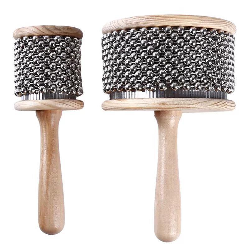 Wooden Musical Toy Cabasa – Percussion Instrument for Kids and Students - ClubOn