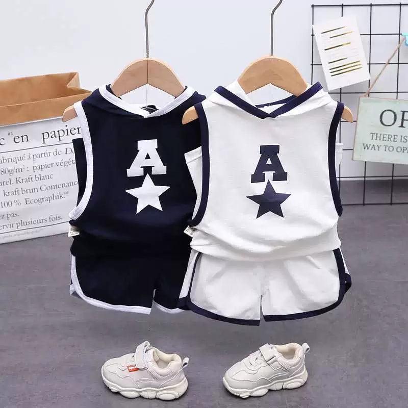 Baby Sports Vest Set – Boy's Thin Sleeveless & Shorts Two-Piece - ClubOn