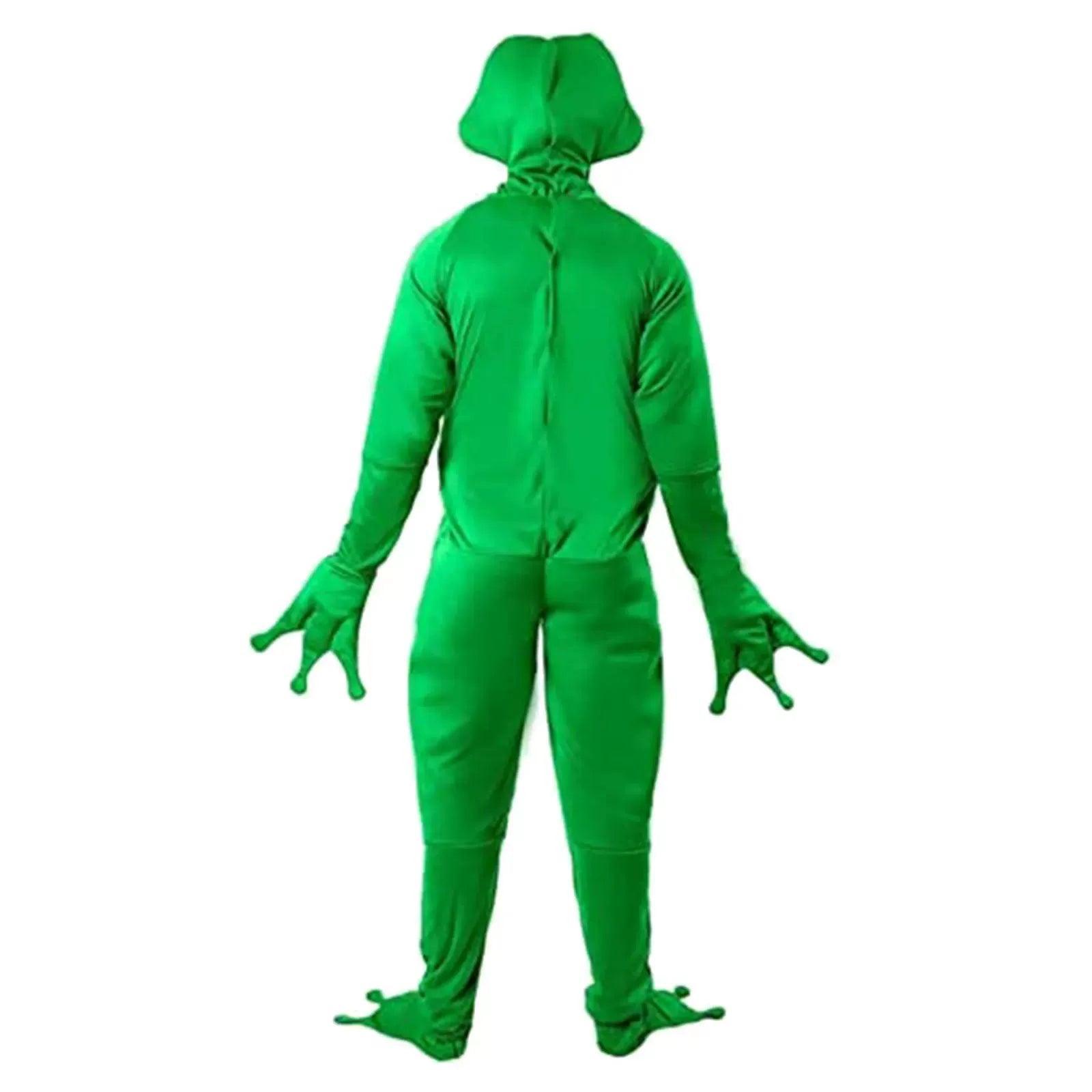 Men's Frog Costume – Adult Hooded Fancy Dress Halloween Outfit - ClubOn
