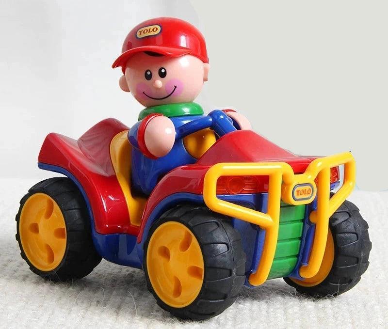 Tolo Baby Pull-Back Car – Interactive Kart Racer with Cartoon Character Doll - ClubOn
