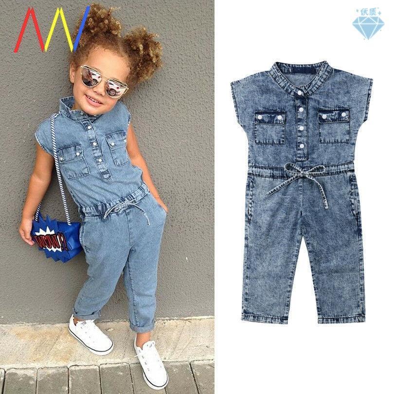 Toddler Girls' Denim Cargo Pants - Stylish Kids' Jeans - ClubOn