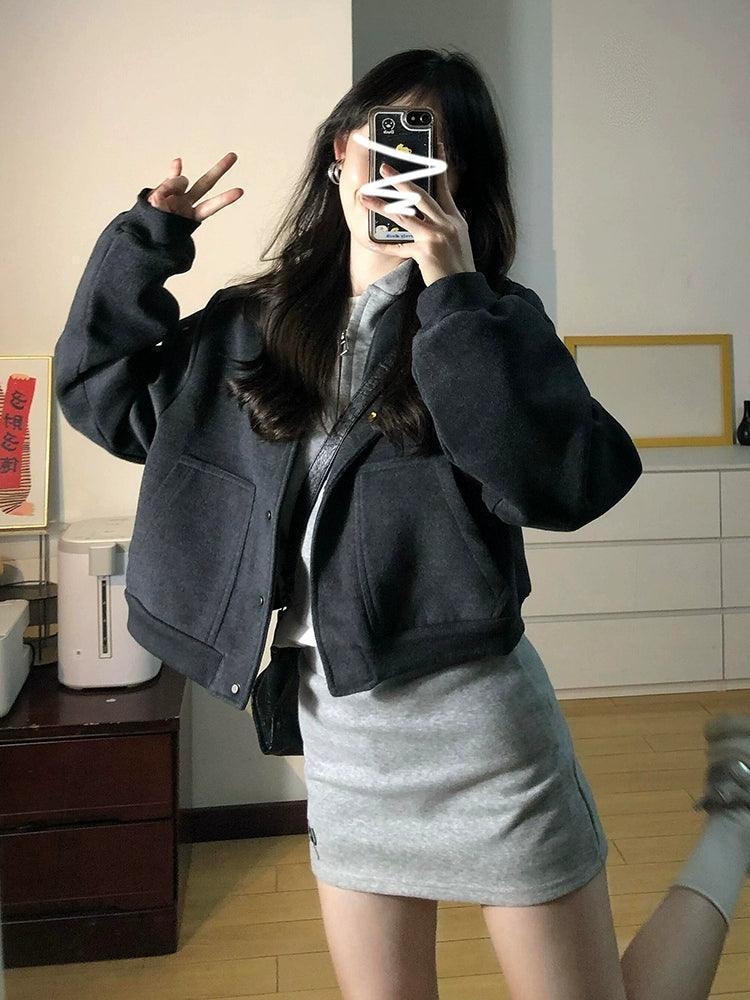 2024 Women’s Short Baseball Jacket - Unique Spring/Fall Style - ClubOn