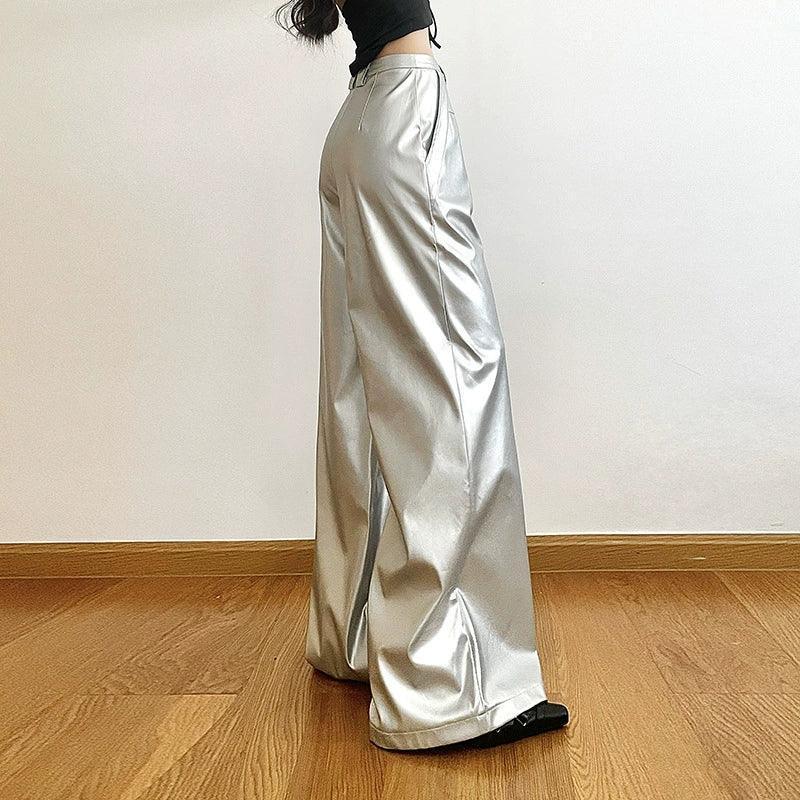 High-Waisted Casual Wide Leg Pants for Women - ClubOn