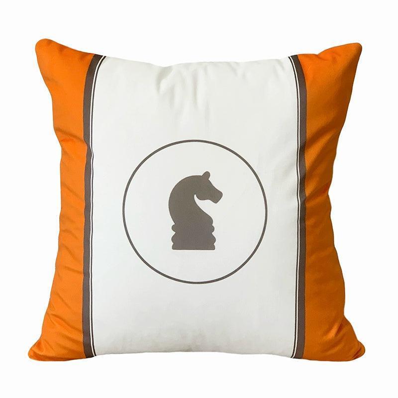 Nordic Orange Pillowcase – Luxury Sofa & Backrest Cushion Cover - ClubOn