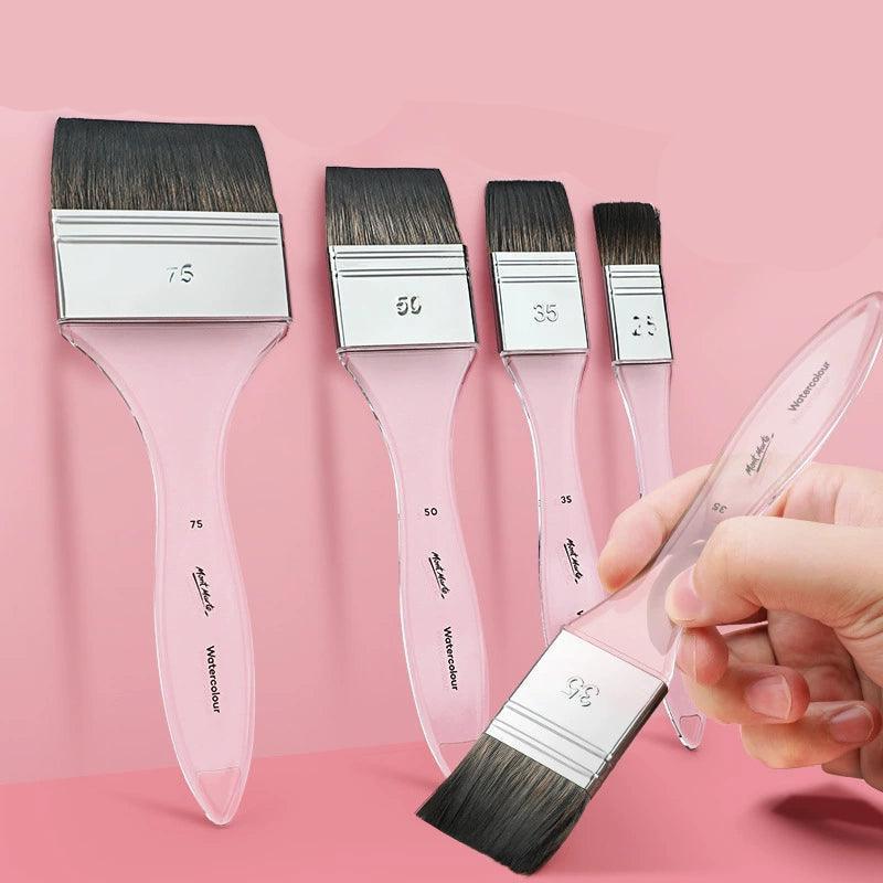 Big Flat Watercolor Paint Brush - Wall Aquarelle Art Brushes - ClubOn