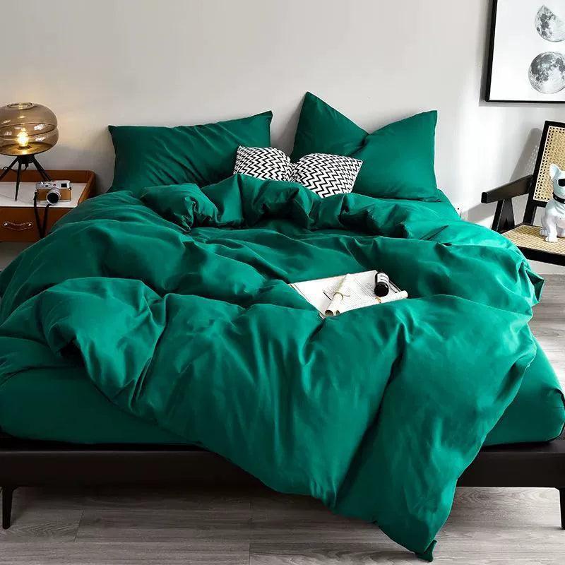 Washed Cotton Four-Piece Bedding Set – Bed Linen & Sheets - ClubOn