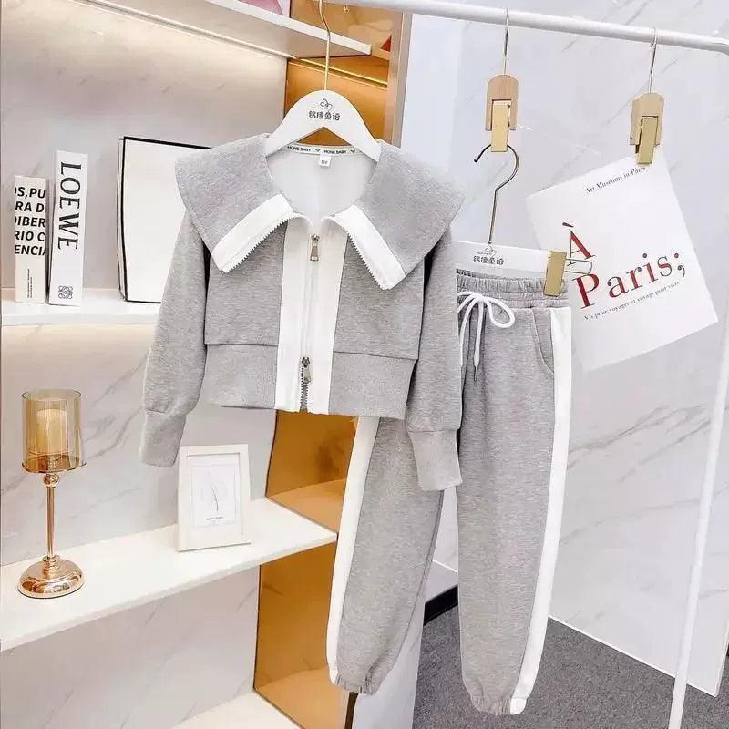 Girls' Spring Sports Set – Style Sweater Outfit - ClubOn