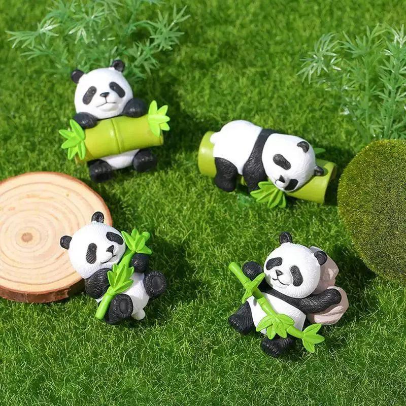 Mini Panda Figurines – Cute Miniature Panda for Micro Landscapes - ClubOn