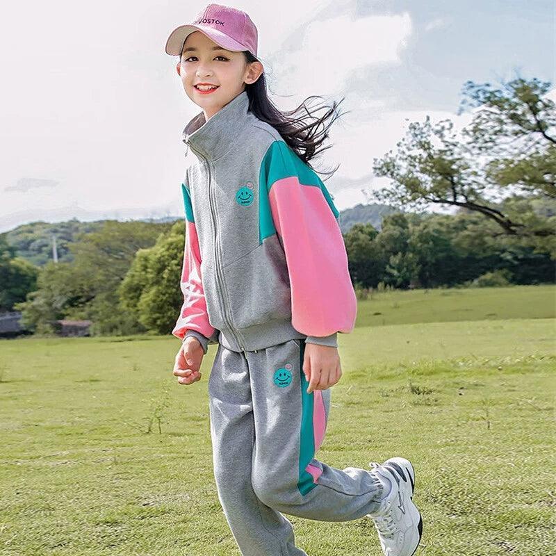 New Western Style Girls' Sports Suit for Spring & Autumn - ClubOn