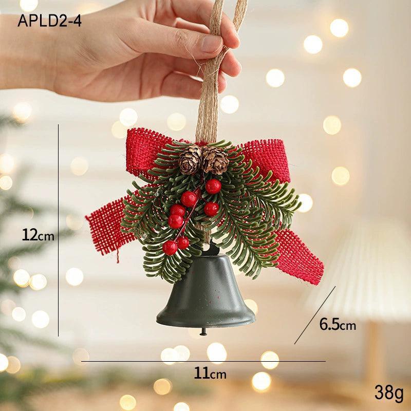 Wrought Iron Bell Pendant – Christmas Door Hanging Decor - ClubOn