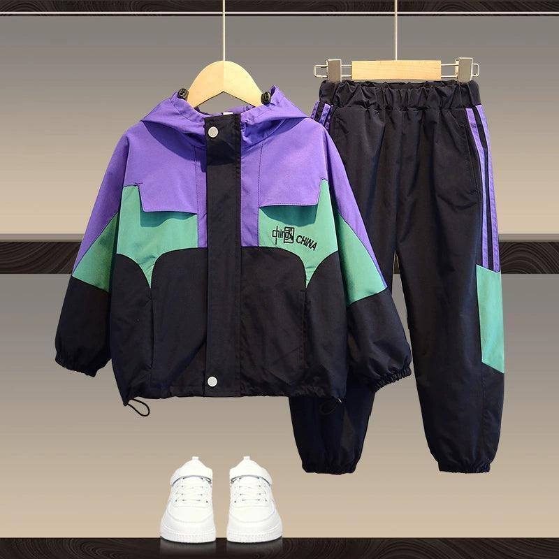 Boys' Cool Autumn & Winter Plush Suit – School Uniform - ClubOn