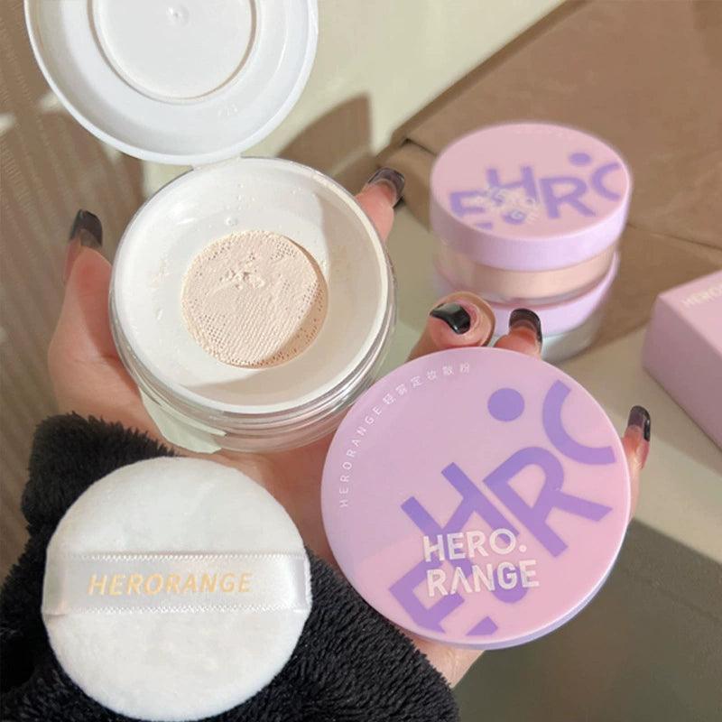 HERORANGE Light Mist Loose Powder - Long-Lasting Makeup Finish - ClubOn