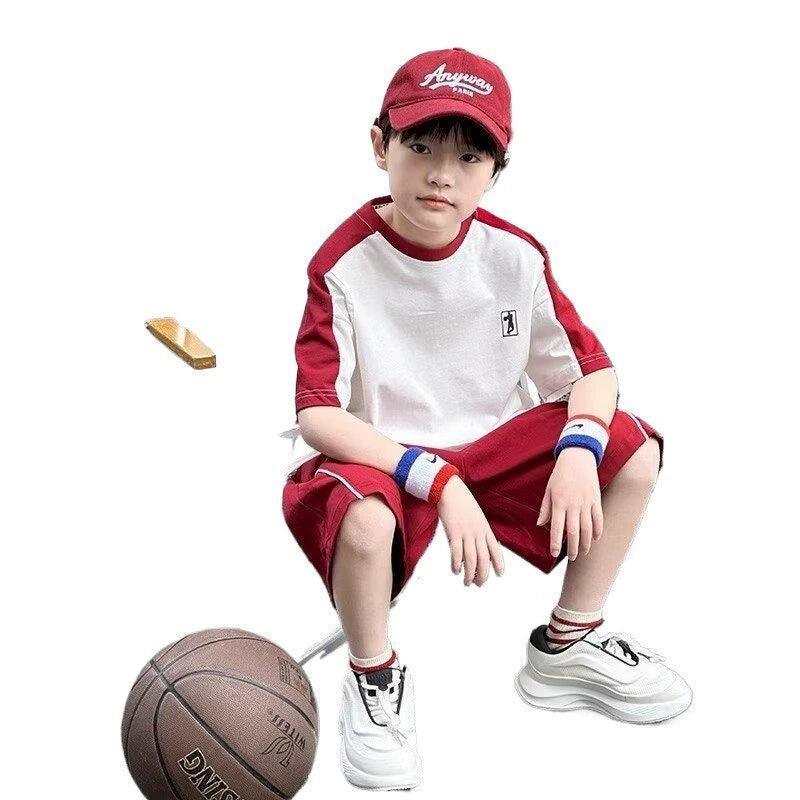 Boys Stylish Cotton Summer Suit – Short-Sleeved Set - ClubOn