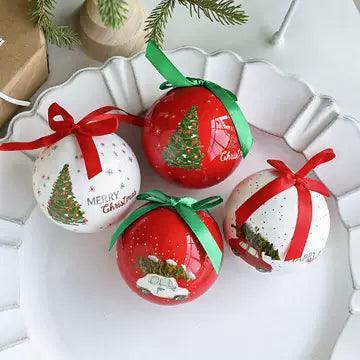 Painted Foam Ball Ornaments for Christmas Tree Decoration - ClubOn