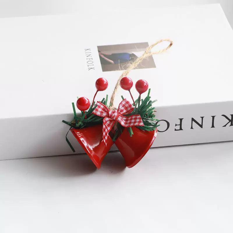 Christmas Double Horn Bell Decoration – Window & Tree Ornament - ClubOn