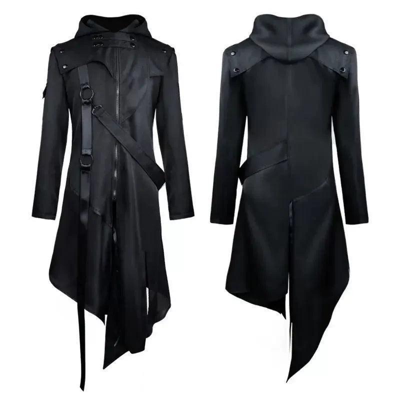 Men's Gothic Long Sleeve Hooded Cosplay Costume – Halloween Edition - ClubOn