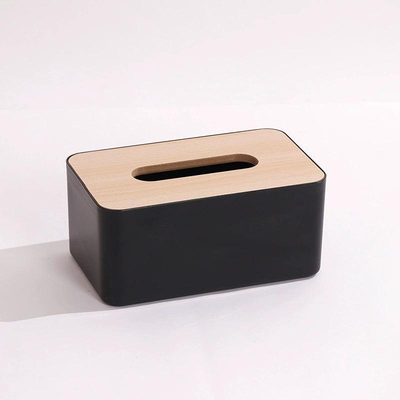 Tissue Box with Bamboo Cover – Elegant Napkin Holder & Paper Storage - ClubOn