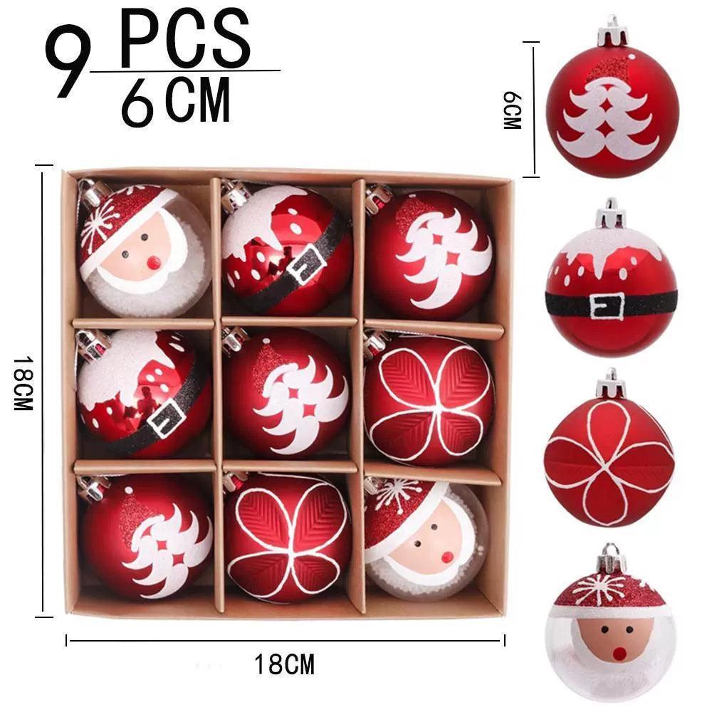 6cm/9cm Elk Electroplated Plastic Balls – Christmas Tree Decorations - ClubOn