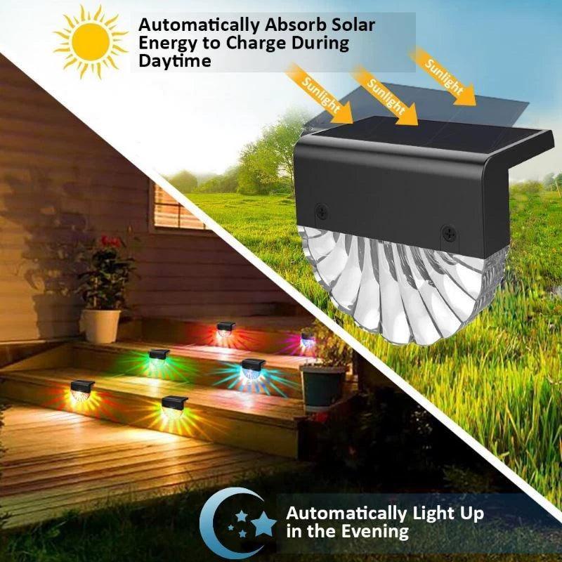 Solar Deck Lights Outdoor – LED Garden Step Lighting - ClubOn