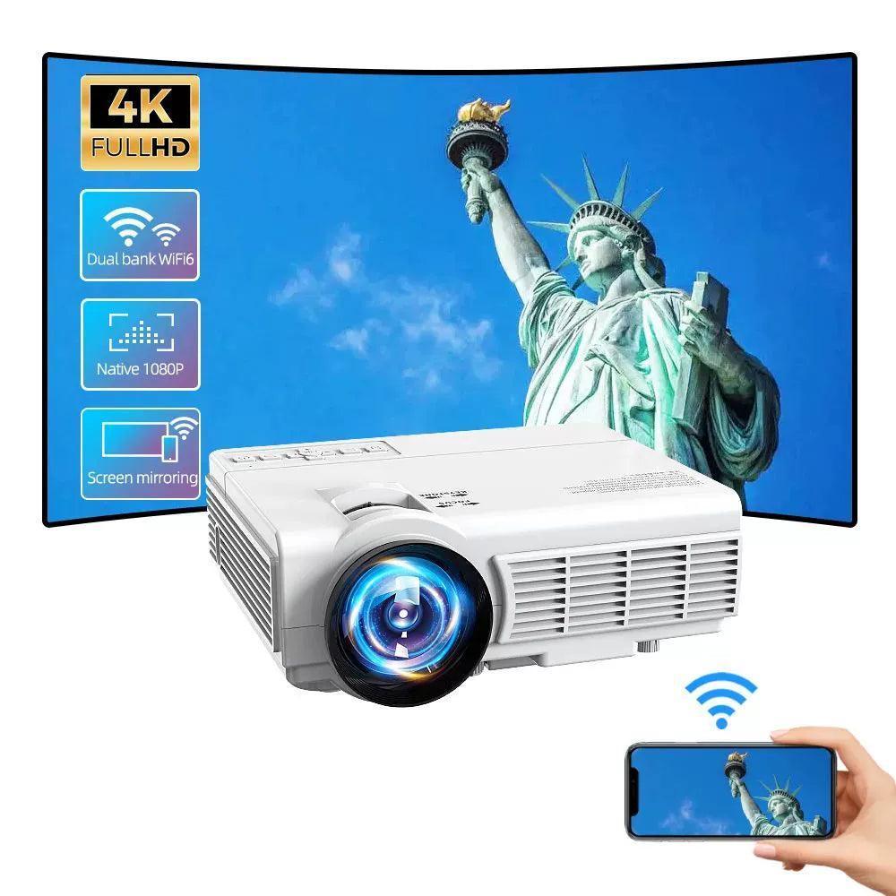 Powerful Portable Projector 4K Home Theater Beamer for Smartphones - ClubOn