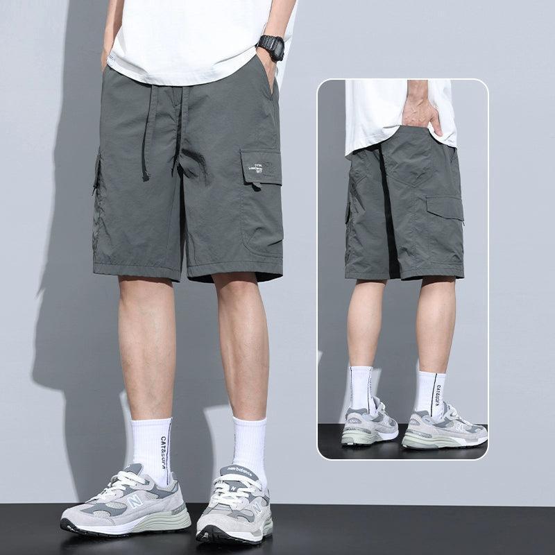 Men's Quick-Dry Workwear Shorts - Summer Ice Silk Casual Sports Pants - ClubOn