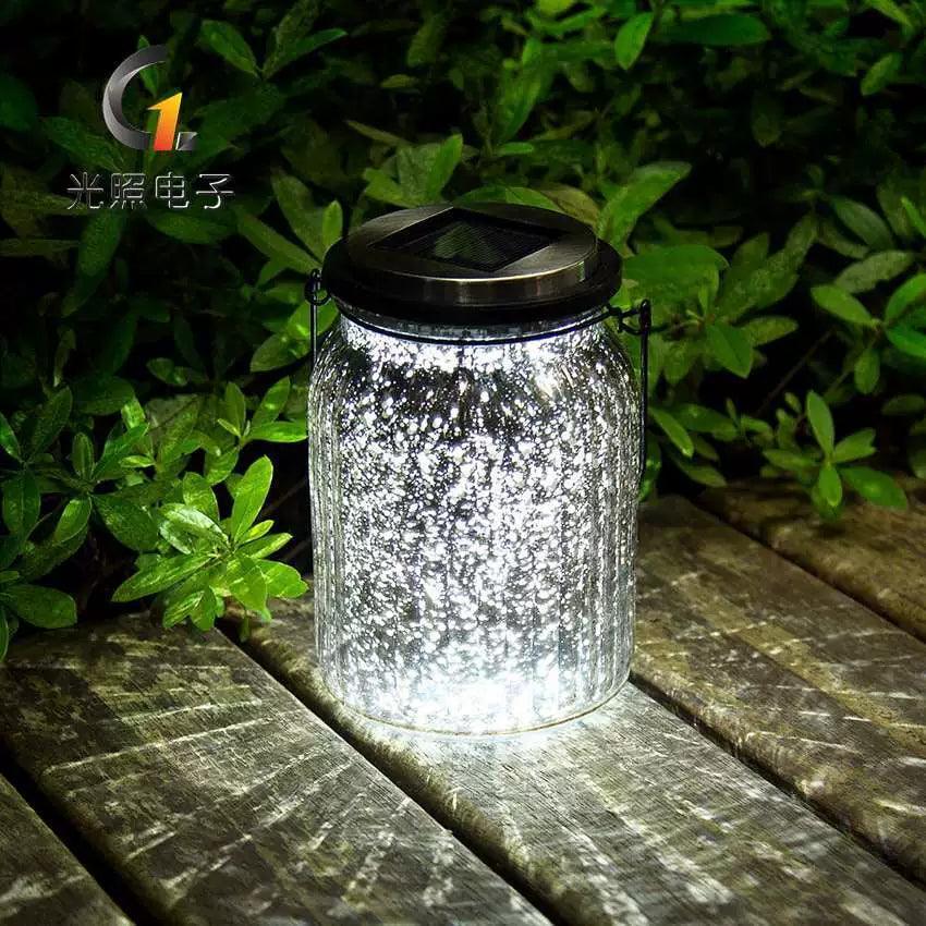 Solar Glass Tank Lamp – Outdoor Courtyard Lighting & Garden Décor - ClubOn