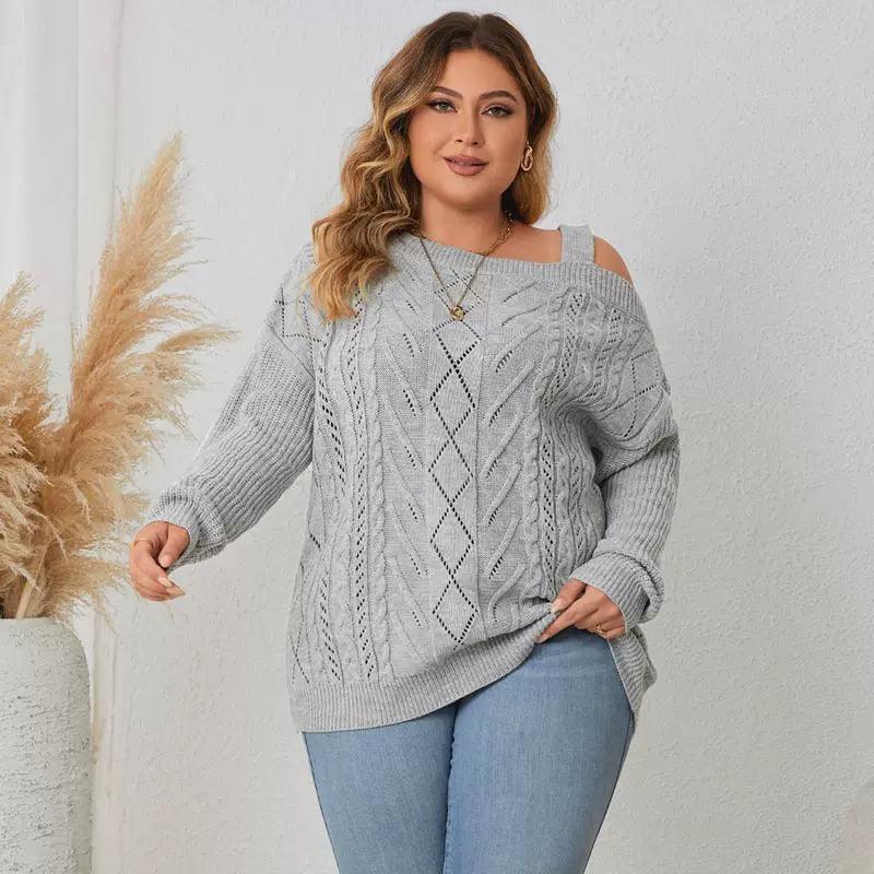 XL-3XL Casual Plus Size Sweater - Fashionable Women's Tops - ClubOn