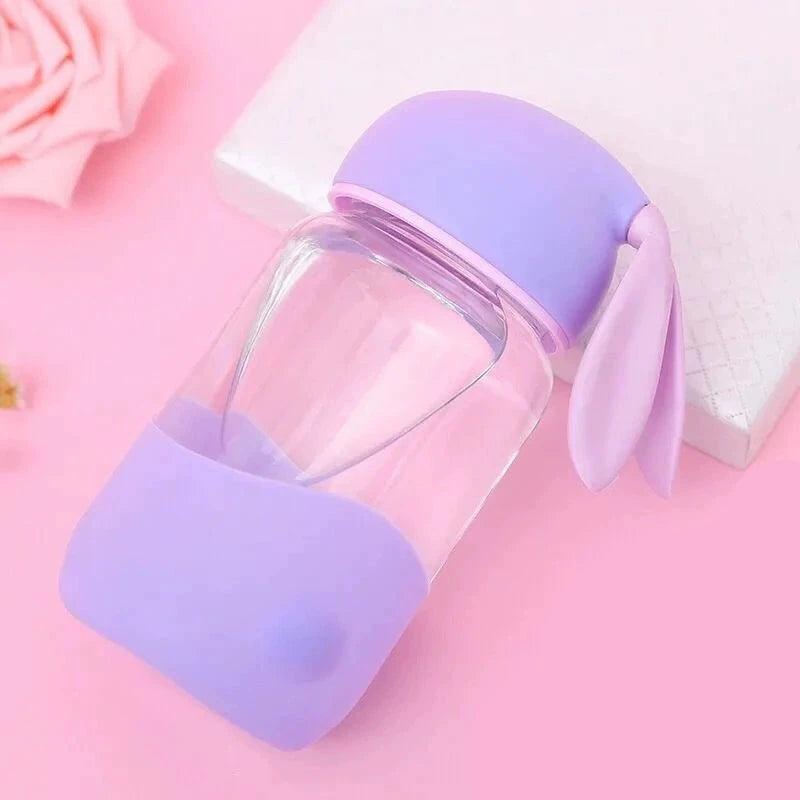 Portable Rabbit Glass Water Cup - Small Cap for Women - ClubOn