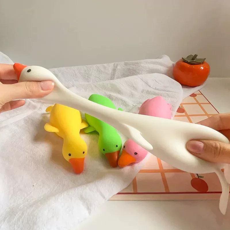 Kids Antistress Duck Squeeze Toys – Cute Goose Kawaii Animal Fidget Random Color - ClubOn