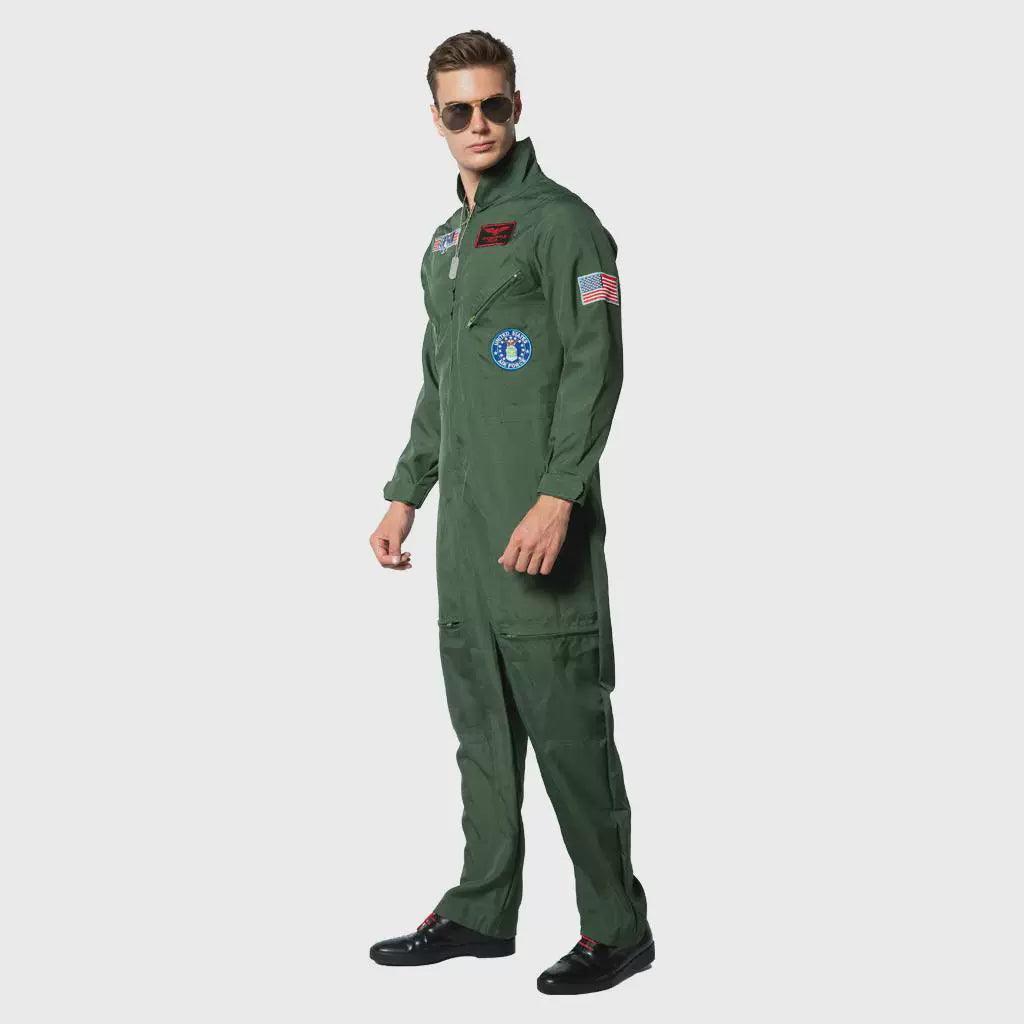 Top Gun Movie Cosplay Costume for Men – American Pilot Halloween Outfit - ClubOn