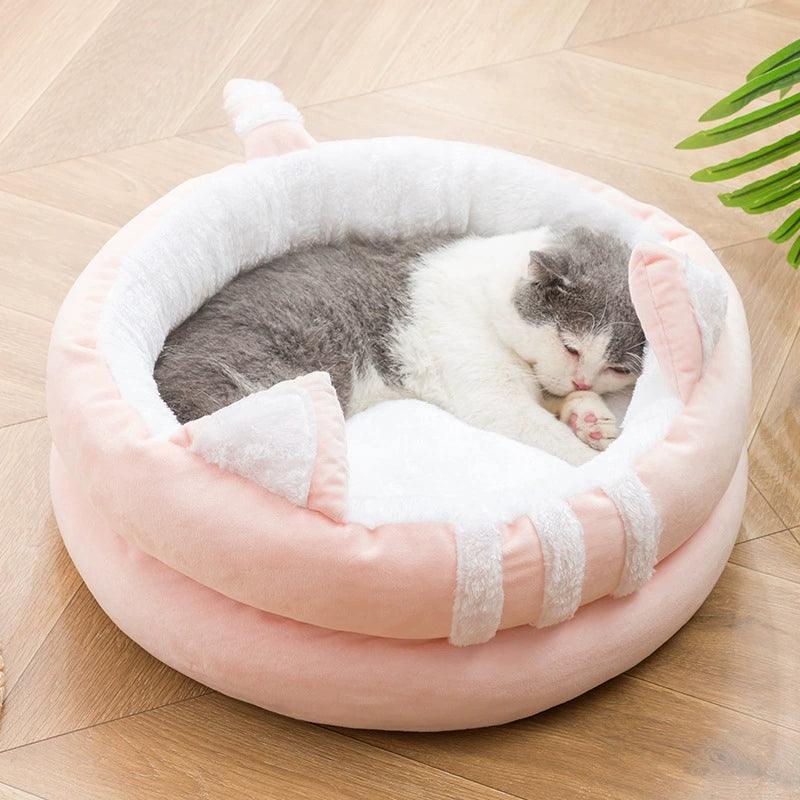 Pet Nest House - Soft & Warm Dog & Cat Comfortable Comfy Bed - ClubOn
