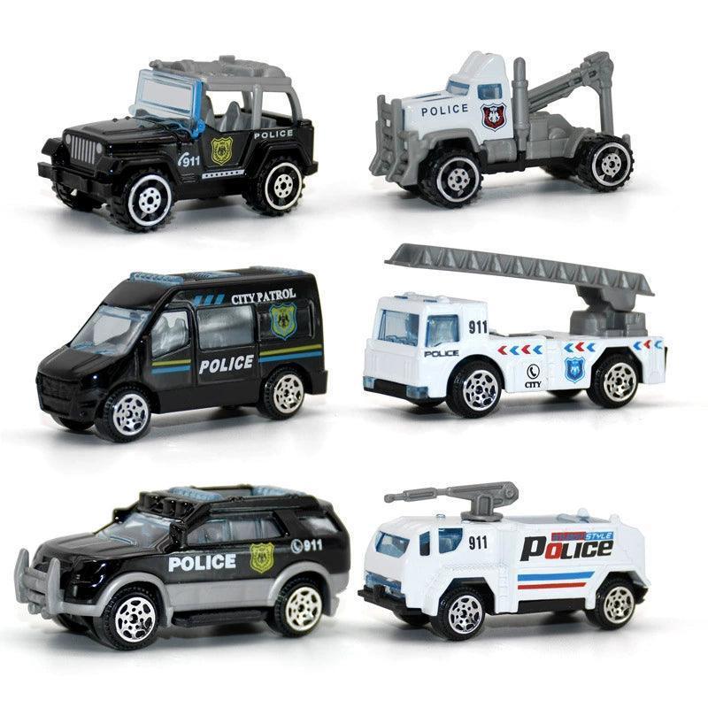 Small Alloy Car Toy Accessories – Engineering & Fire Truck Set - ClubOn