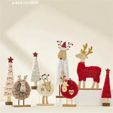 Christmas Decoration Elk Santa Claus Tree – Festive Holiday Décor - ClubOn