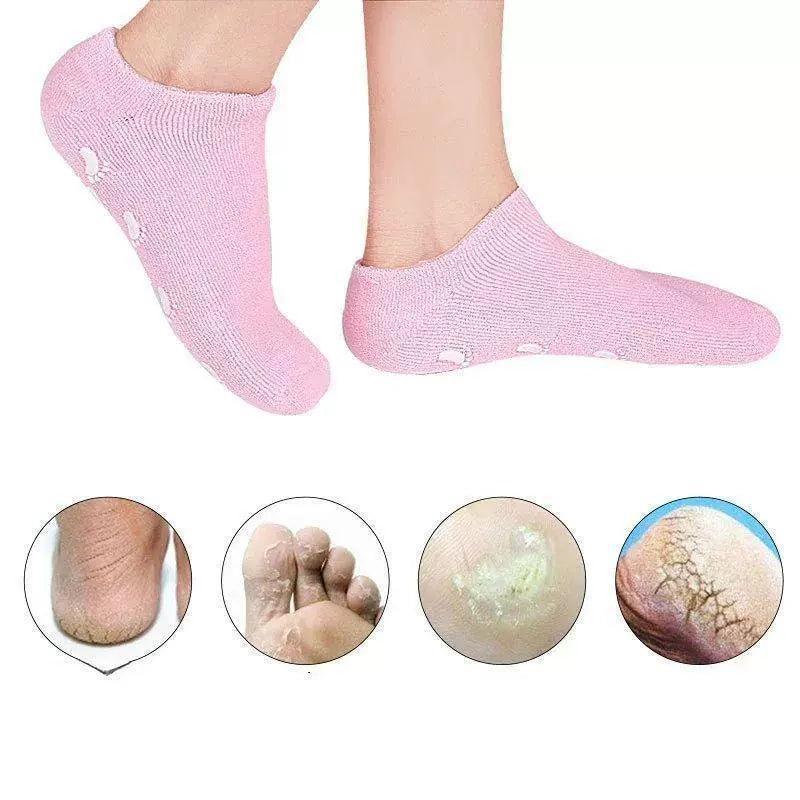 Foot Care Spa Gel Socks - Moisturizing & Exfoliating Treatment - ClubOn
