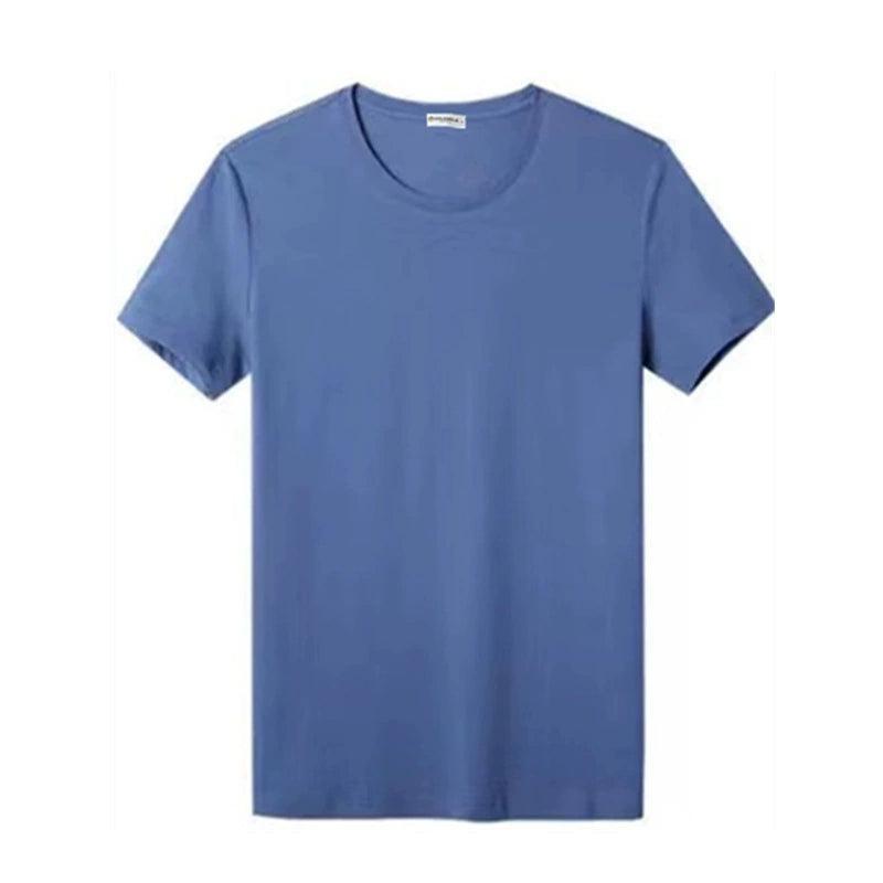 Men's Short Sleeved T-shirt – Solid Color Casual Top - ClubOn