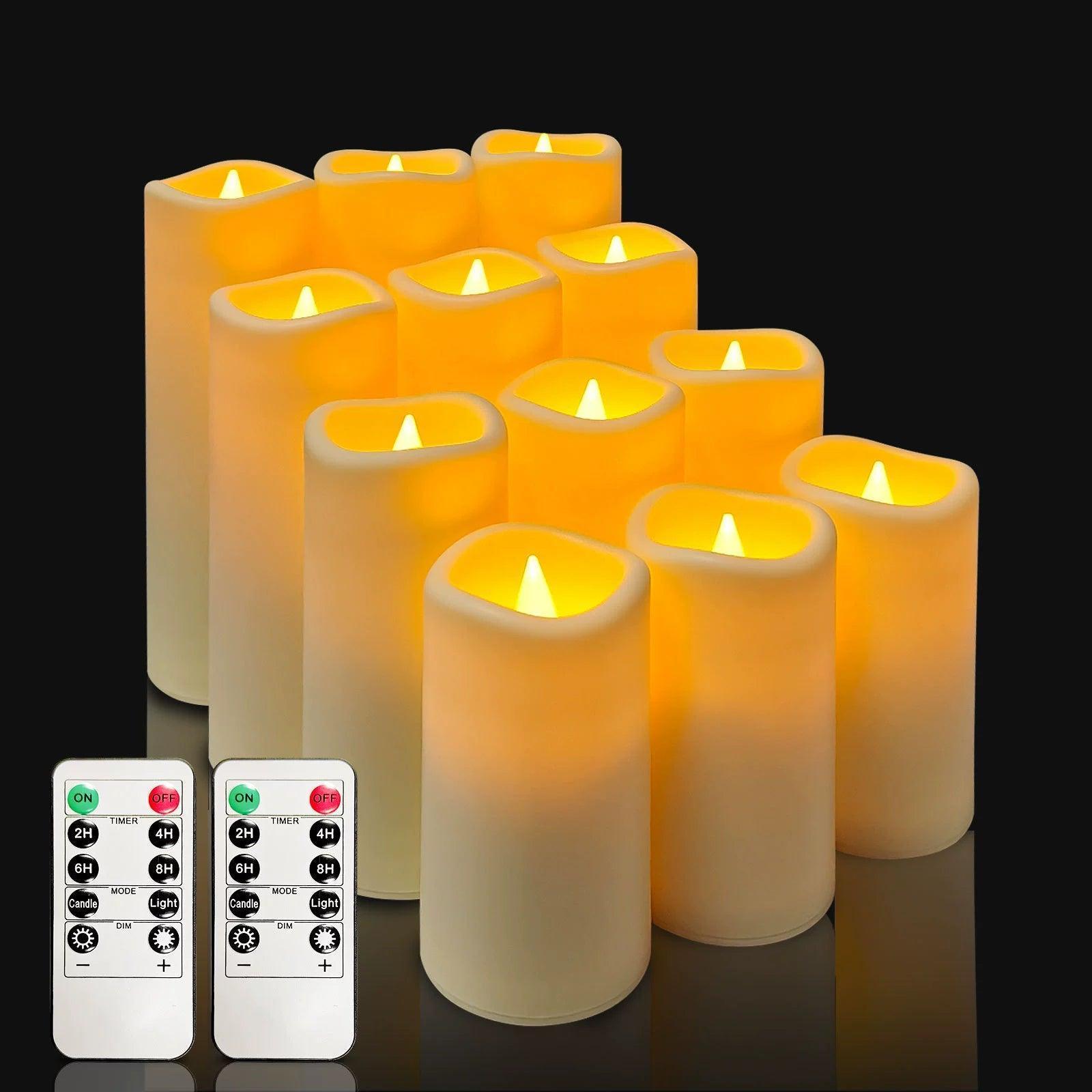 Plastic Electronic Candle Lights Outdoor – Halloween Lighting Decor - ClubOn