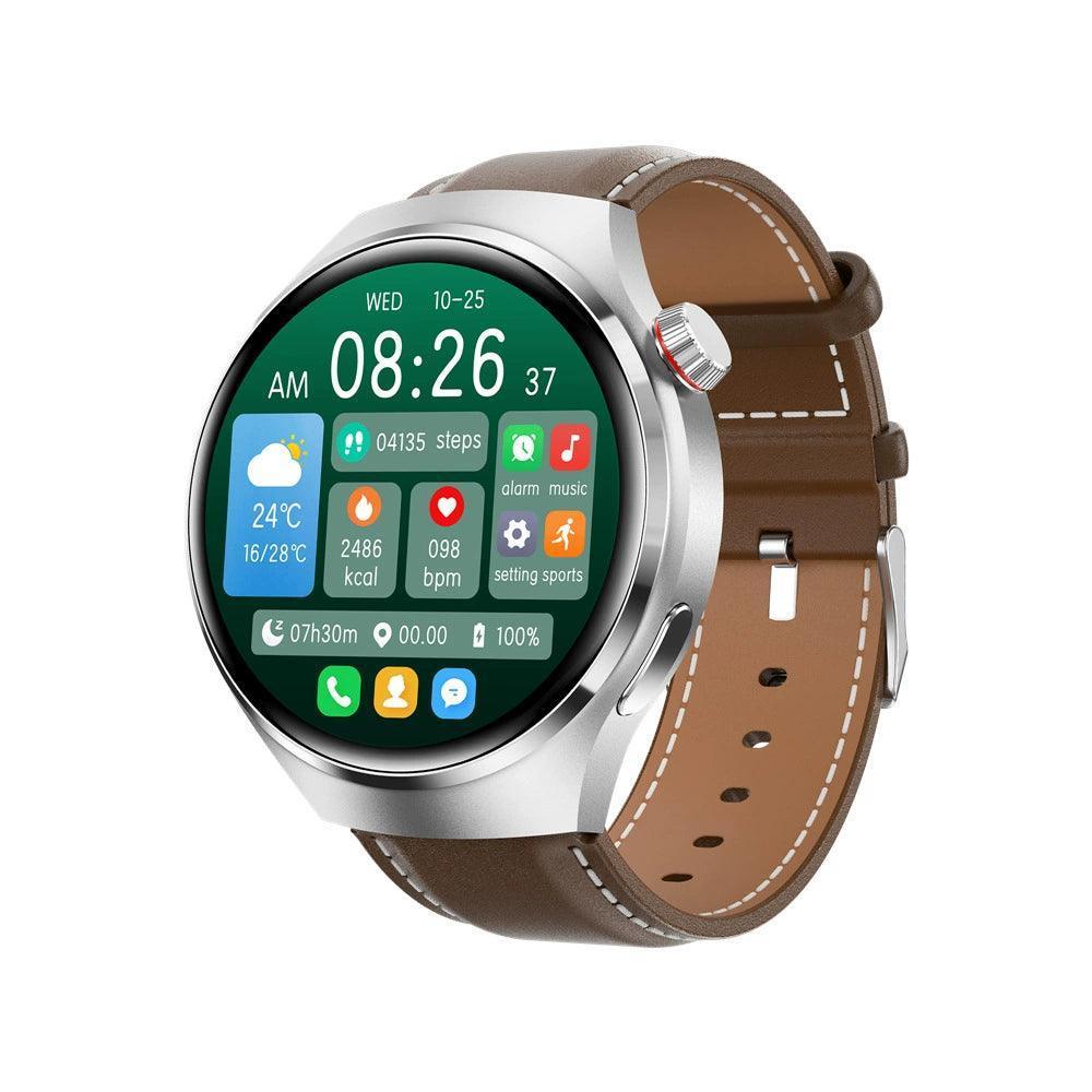 Huaqiangbei GT4Pro Smartwatch – Bluetooth Call, Heart Rate, Blood Sugar, and NFC - ClubOn