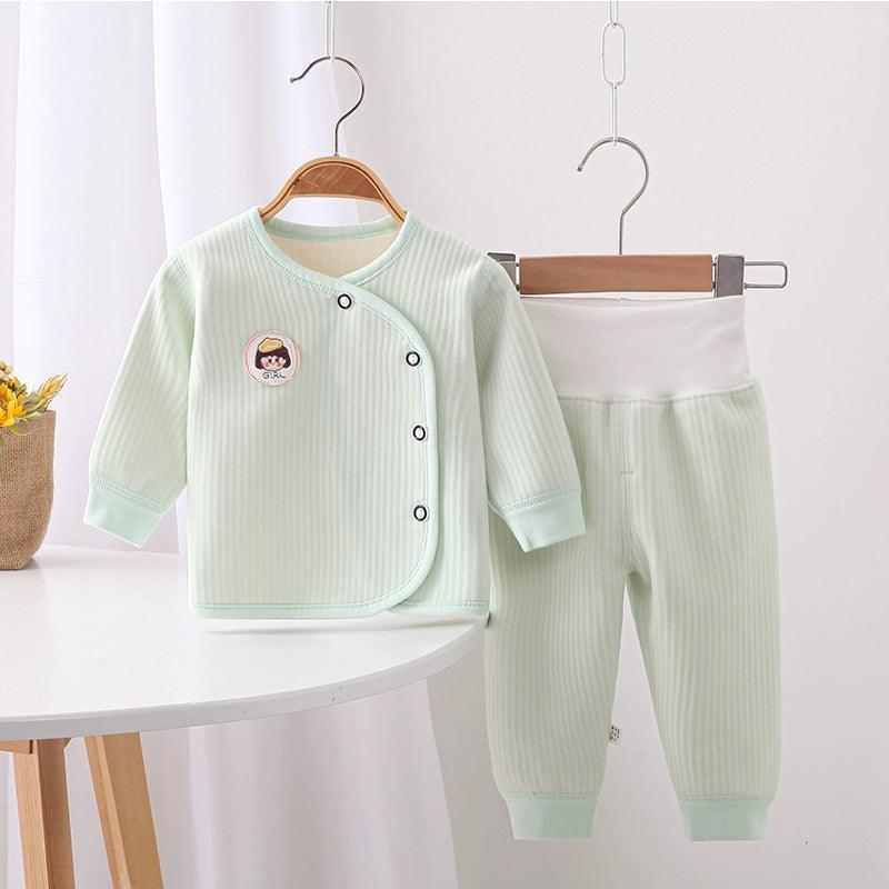 Baby Thick Fleece Pajama Set - Autumn/Winter Home Wear - ClubOn