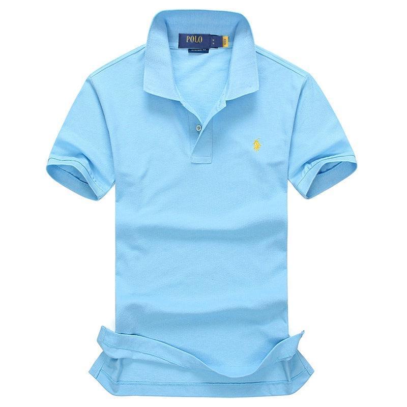 Pony Logo Paul Men’s Polo Shirt – Business Casual Loose Cotton T-Shirt - ClubOn