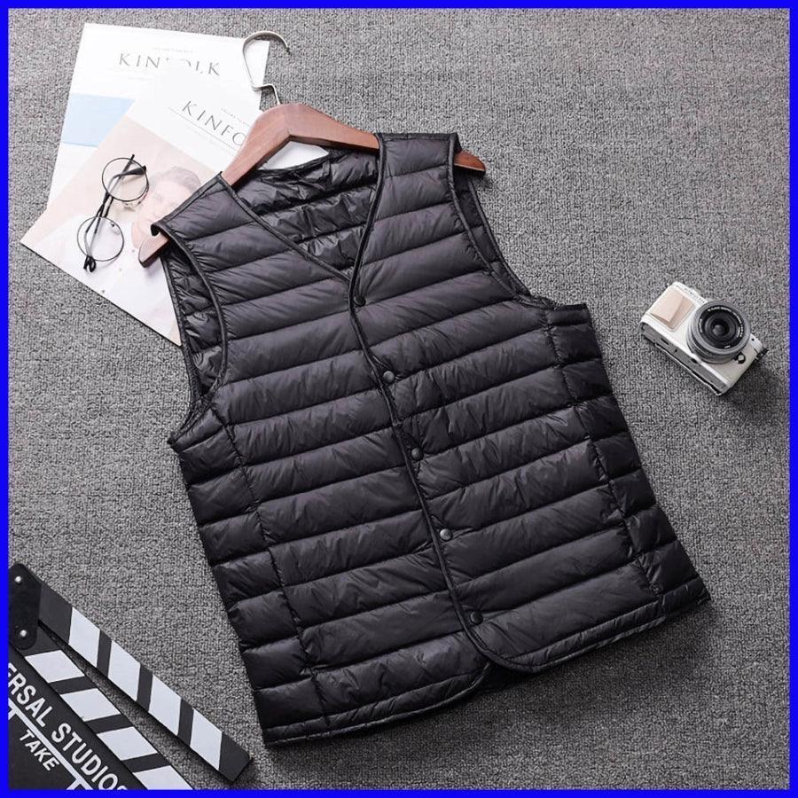Men’s Waistcoat Down Vest Jacket – Sleeveless Winter Coat - ClubOn