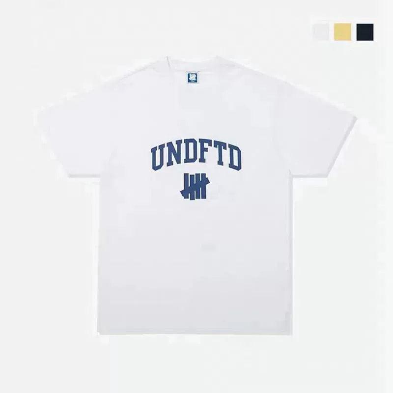 UNDEFEATED Summer Unisex Logo Short-Sleeved T-shirt – Five-Bar Student Half-Sleeve - ClubOn