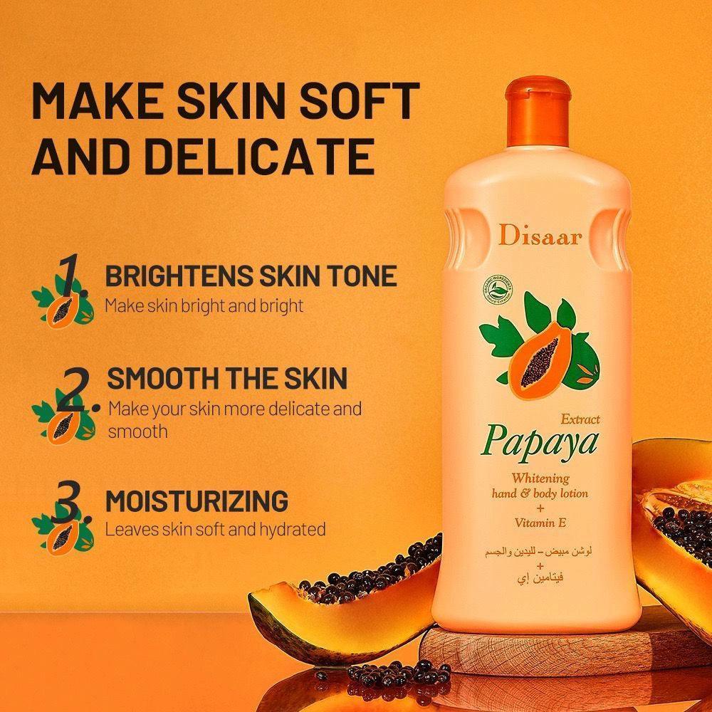 DISAAR Papaya Whitening Hand & Body Lotion – With Vitamin E - ClubOn