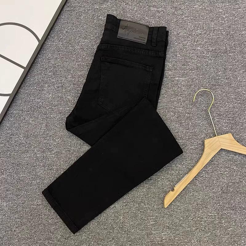 Men’s Light-Colored Skinny Jeans – Slim Fit Nine-Point Pants - ClubOn