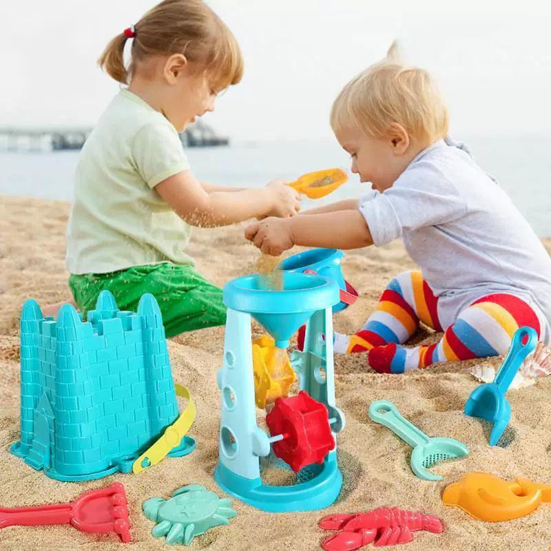 Summer Beach Sand Play Toy Set - Sandbox Kit with Water Tools - ClubOn