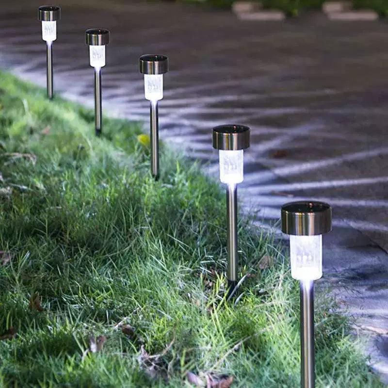Lawn Lamp Outdoor Lighting Stainless Steel Solar Lamp Commu - ClubOn